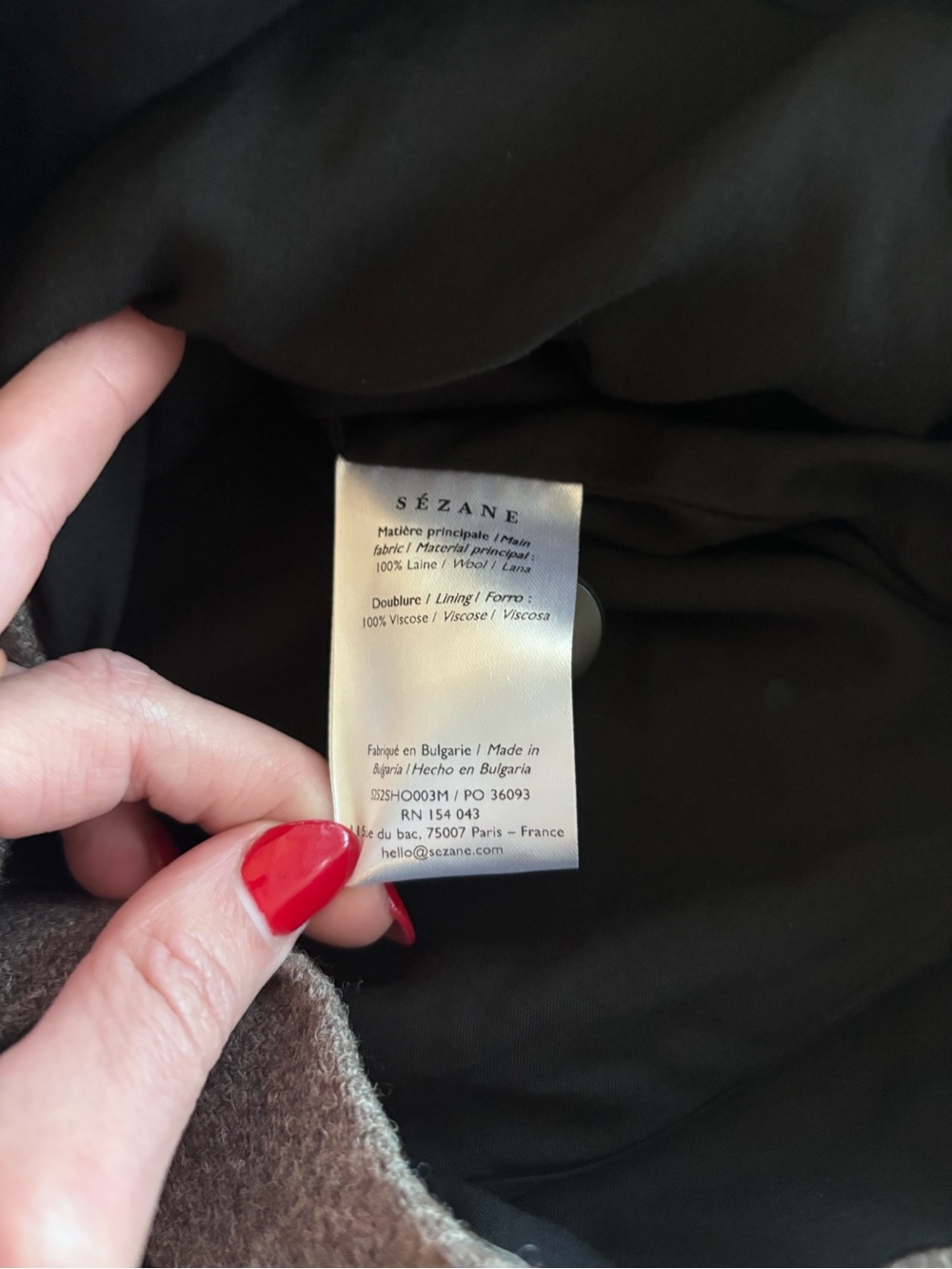 SOLD NWT Sézane Wallace Shorts in Taupe Size 2/34 - Picture 8 of 8